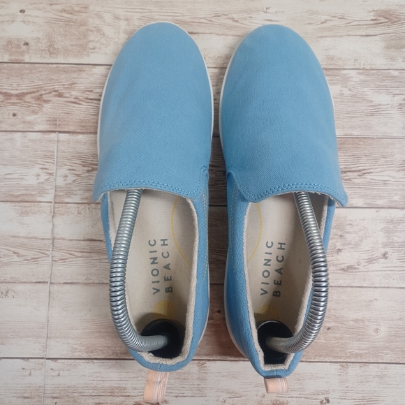 Vionic Beach Marshall Orthotic Insole Blue Canvas Women's Size 8.5 or 8 1/2 - Picture 4 of 12